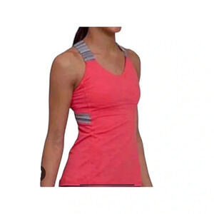 Lululemon Coral Push  Your Limits Tank Top Size 6